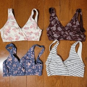 Lot of 4 Motherhood Nursing Bralettes